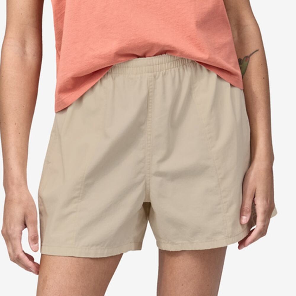 NWT Patagonia Women's Sz XL Funhoggers Cotton Shorts 4" Undyed Natural Gorpcore